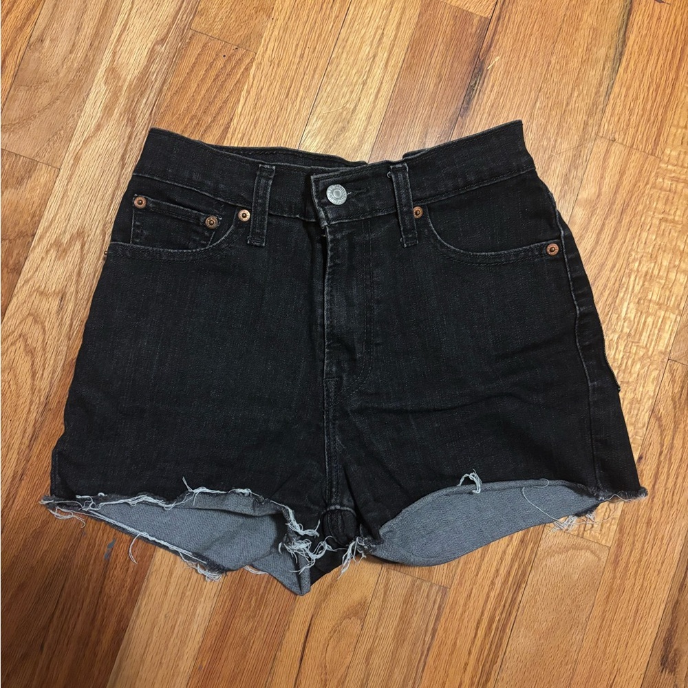 Levi's Black Jean Shorts for Women